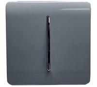 Trendi 1 Gang 3 voies Intermédiaire Artistique Moderne Brillant 10 A Rocker Tactile Gris Chaud