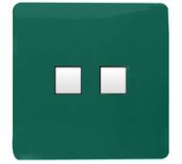 Trendi Switch ART-2TLPDG Prise téléphonique, Vert foncé