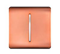 Trendi Switch ART-SS9CPR Interrupteur d'éclairage, cuivré, 1 Gang 3 Way Intermediate 10 Amp Light Switch