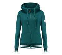 TrendiMax Women's Hooded Sweatshirt with Pockets Long Sleeve Coat Winter Zip Stand Collar Hoodie Woman Warm Soft Comfortable