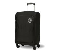 TRENDMAKERS Housse de valise brevetée avec poche pour ordinateur portable - Approuvé TSA, convient aux bagages de cabine de 50,8 à 61 cm, housse de bagage, accessoire de voyage extensible (noir)