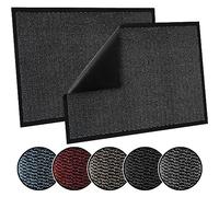 TrendMakers Tapis Anti-saleté Super Absorbant avec Envers en PVC antidérapant pour la Maison, Le Bureau et la Cuisine - Anthracite - 40 cm x 60 cm