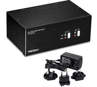 TK-232DV - Commutateur écran-clavier-souris/audio/USB - 2 x KVM / audio / USB - 1 utilisateur local - de bureau - Conformité TAA