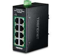 TRENDnet Commutateur industriel mini TI-PELC80 8 ports 10/100 PoE+ 200W rail DIN