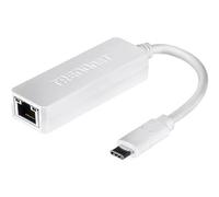TRENDnet, TUC-ETG, Adaptateur réseau Filaire USB Type-C vers Gigabit Ethernet LAN, Compatible Windows et Mac, Nintendo Switch, Adaptateur USB-C vers Gigabit Ethernet, Noir