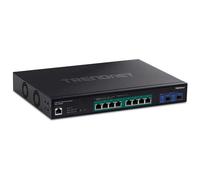 TRENDnet Commutateur TPE-3102WS Web Smart PoE+ 10 ports 8x2,5G PoE+ +2 SFP+ 10G Noir