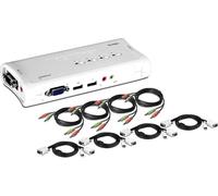 TrendNet Commutateur KVM USB 4 PC + audio Trendnet ''TK-409K''