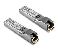 TRENDnet Lot de 2 modules SFP en cuivre RJ45 1000BASE-T, TEG-MGBRJ/2, Conforme NDAA + TAA, Distance de Transmission jusqu'à 100 m, enfichable à Chaud, IEEE 802.3ab, Prend en Charge des débits de