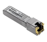 TRENDnet Module SFP+ en cuivre RJ-45 10 G, convertit Un Emplacement SFP+ Standard en Un Port RJ-45 Multi-Gigabit, connecte des appareils jusqu'à 30 m, branchable à Chaud, argenté, TEG-10GBRJ