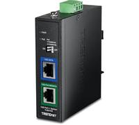TRENDnet Répartiteur industriel PoE++ 10G, TI-SG704, divise un signal PoE++ 10G 90W en sources d'alimentation et de données séparées, conforme aux normes NDAA et TAA, jusqu'à 100 m, protection à vie