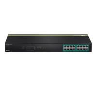 TRENDnet TPE TG160G - Commutateur - 16 x 10/100/1000 (PoE+) - Montable sur rack - PoE+ (246 W) - Conformité TAA