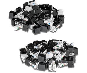 TRENDnet, TC-K50C6BK, Lot de 50 prises RJ45 Keystone Cat6, compatibles avec les câbles Cat5, Cat5e, Cat6