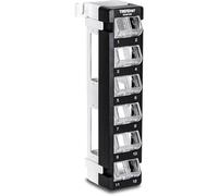TC-KP12V - Panneau de brassage (vierge) (horizontal/vertical) - angled, keystone - montable sur mur - noir - 12 ports - Conformité TAA