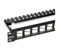 TRENDnet, TC-KP24SA, Panneau de Connexion Keystone blindé 1U Angulaire, Vierge et à 24 Ports, STP, Cat6A, Cat5, Cat5e, Cat6, Conception de Montage en Rack 19"