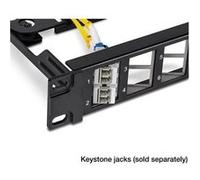 TRENDnet, TC-KP24SA, Panneau de Connexion Keystone blindé 1U Angulaire, Vierge et à 24 Ports, STP, Cat6A, Cat5, Cat5e, Cat6, Conception de Montage en Rack 19"