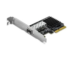 TRENDnet, TEG-10GECSFP, 10 Gigabit PCIe SFP + Adaptateur réseau, convertit Un Emplacement PCIe en Un Emplacement 10G SFP +, Prend en Charge 802.1Q, Supports Standard et Bas de Gamme Inclus