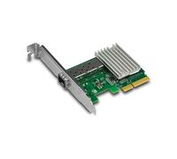 Trendnet TEG-10GECSFP Carte Réseau Interne Fibre 10GbE, Interface PCI Express, Compatible IEEE 802.3ae/ad/1Q, Jumbo Frames 16000, Support Windows/Linux