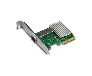 Trendnet TEG-10GECSFP Carte Réseau Interne Fibre 10GbE, Interface PCI Express, Compatible IEEE 802.3ae/ad/1Q, Jumbo Frames 16000, Support Windows/Linux
