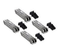 TRENDnet TEG-MGBSX/4 - Module transmetteur SFP (mini-GBIC) - LC multi-mode - jusqu'à 550 m - 850 nm - Conformité TAA (pack de 4) G