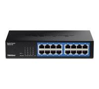 TRENDnet Commutateur TEG-S17D 16 ports Gigabit 10/100/1000 Montable sur rack Conformité TAA