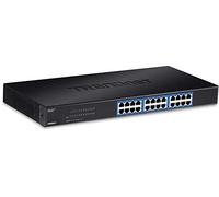 TRENDnet, TEG-S24G, Commutateur GREENnet Gigabit 10/100/1000 Mbit/s Non géré 24 Ports, boîtier métallique, Matrice de Commutation 48 Gbit/s, sans Ventilateur, montable en Rack