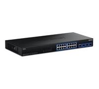 TRENDnet TEG-S50204 - Version V1.xR - commutateur - non géré - 16 x 10/100/1000/2.5G + 4 x 1 Gigabit / 10 Gigabit SFP+ - Montable sur rack, fixation murale, de bureau - Conformité TAA