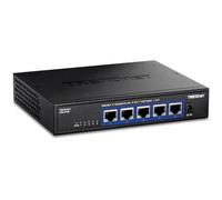 TRENDnet, TEG-S750, Commutateur 5 Ports 10G, 5 Ports RJ-45 10G, capacité de Commutation de 100 Gbit/s, Prend en Charge Les connexions 2,5G et 5G-Base-T, Noir