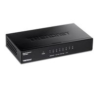 TRENDnet TEG-S83 Commutateur de Bureau Gigabit 8 Ports, 8 Ports Gigabit RJ-45, capacité de Commutation 16 Gbit/s, Conception sans Ventilateur, boîtier métallique, Noir