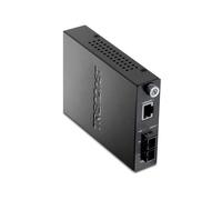 TRENDnet TFC-1000S20 - Convertisseur de média à fibre optique - 1GbE - 1000Base-LX, 1000Base-T - RJ-45 / mode unique SC - jusqu'à 20 km - 1300 nm - Conformité TAA