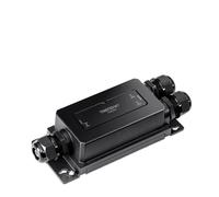 TRENDnet TI-BE200 Extendeur Gigabit PoE++ à 2 Ports industriels, boîtier durci IP67 résistant aux températures extrêmes, Prolonge la Connexion PoE++ jusqu'à 200 m pour jusqu'à 2 appareils, Noir,