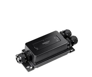 TRENDnet TI-BE200 Extendeur Gigabit PoE++ à 2 Ports industriels, boîtier durci IP67 résistant aux températures extrêmes, Prolonge la Connexion PoE++ jusqu'à 200 m pour jusqu'à 2 appareils, Noir,