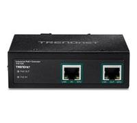 TRENDnet Prolongateur Gigabit PoE+ Industriel TI-E100 – PoE 15,4 W / PoE+ 30 W, 1 port, étend 100 m