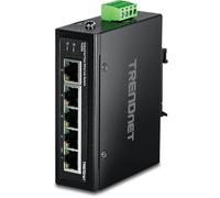 TRENDnet, TI-E50, Commutateur Industriel Fast Ethernet 5 Ports sur Rail DIN, 5 Ports Fast Ethernet, Indice de Protection IP50, capacité de Commutation 1 Gbit/s