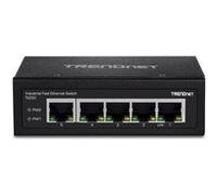 TRENDnet TI-E50 - Commutateur - non géré - 5 x 10/100 - Montage sur rail DIN, fixation murale - Tension CC - Conformité TAA G