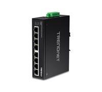 TRENDnet Commutateur industriel TI-E80 8 ports Fast Ethernet sur rail DIN IP50 1,6 Gbit/s