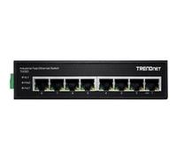 TRENDnet, TI-E80, Commutateur Industriel Fast Ethernet 8 Ports sur Rail DIN, 8 Ports Fast Ethernet, Indice de Protection IP50, capacité de Commutation de 1,6 Gbit/s