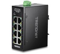 TRENDnet commutateur industriel TI-ELC80 V1.xR 8x10/100 DIN mural mini TAA Noir Non-géré