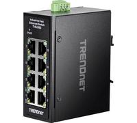 TRENDnet commutateur industriel TI-ELC80 V1.xR 8x10/100 DIN mural mini TAA Noir Non-géré