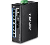 TRENDnet Commutateur industriel renforcé Rail DIN TI-G102 10 ports Gigabit 20 Gbit/s 2 RJ-45/SFP