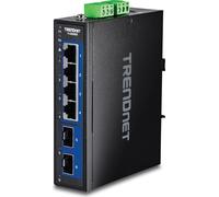 TRENDnet TI-G5062 Commutateur industriel pour rail DIN 6 ports 2.5G avec ports 10G SFP
