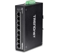 TRENDnet, TI-G80, Commutateur Industriel sur Rail DIN Gigabit renforcé à 8 Ports, capacité de Commutation de 16 Gbit/s, boîtier métallique classé IP30 (-40 à 167 ºF)