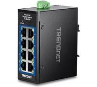 TRENDnet TI-GLC80 - Version V1.xR - commutateur - industrial, mini - 8 x 10/100/1000 - Montage sur rail DIN, fixation murale - Conformité TAA