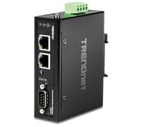 TRENDnet, TI-M12, Passerelle Modbus Industrielle Fast Ethernet à 1 Port, 1 Port série DB-9, 2 Ports Fast Ethernet, jusqu'à 100 m (328 Pieds), IP30, Protection Contre Les températures extrêmes