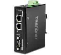 TRENDnet, TI-M12, Passerelle Modbus Industrielle Fast Ethernet à 1 Port, 1 Port série DB-9, 2 Ports Fast Ethernet, jusqu'à 100 m (328 Pieds), IP30, Protection Contre Les températures extrêmes