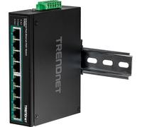 TRENDnet TI-PE80 Commutateur industriel Fast Ethernet PoE+ DIN-Rail 8 ports