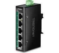 TRENDnet TI-PELC50 Mini commutateur industriel 5 ports Ethernet PoE+ DIN-Rail