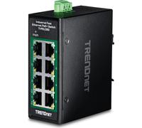 TRENDnet TI-PELC80 Mini commutateur industriel 8 ports Ethernet PoE+ DIN-Rail