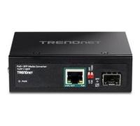 TRENDnet TI-PF11SFP - Convertisseur de média à fibre optique - 1GbE - 10Base-T, 100Base-TX, 1000Base-T - RJ-45 / SFP (mini-GBIC) - jusqu'à 40 km - Conformité TAA G