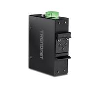 TRENDnet, TI-PF11SFP, Convertisseur de média Industriel SFP vers Gigabit PoE+, boîtier classé IP30, Plage de température de Fonctionnement -40°-75 °C à (-40° - 167 °F)