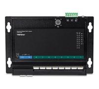 Switch réseau Trendnet TI-PG102F - Industrial - commutateur - 8 x 10/100/1000 (PoE+) + 2 x SFP Gigabit combiné - Montage sur rail DIN, fixation murale - PoE+ (240 W) -
